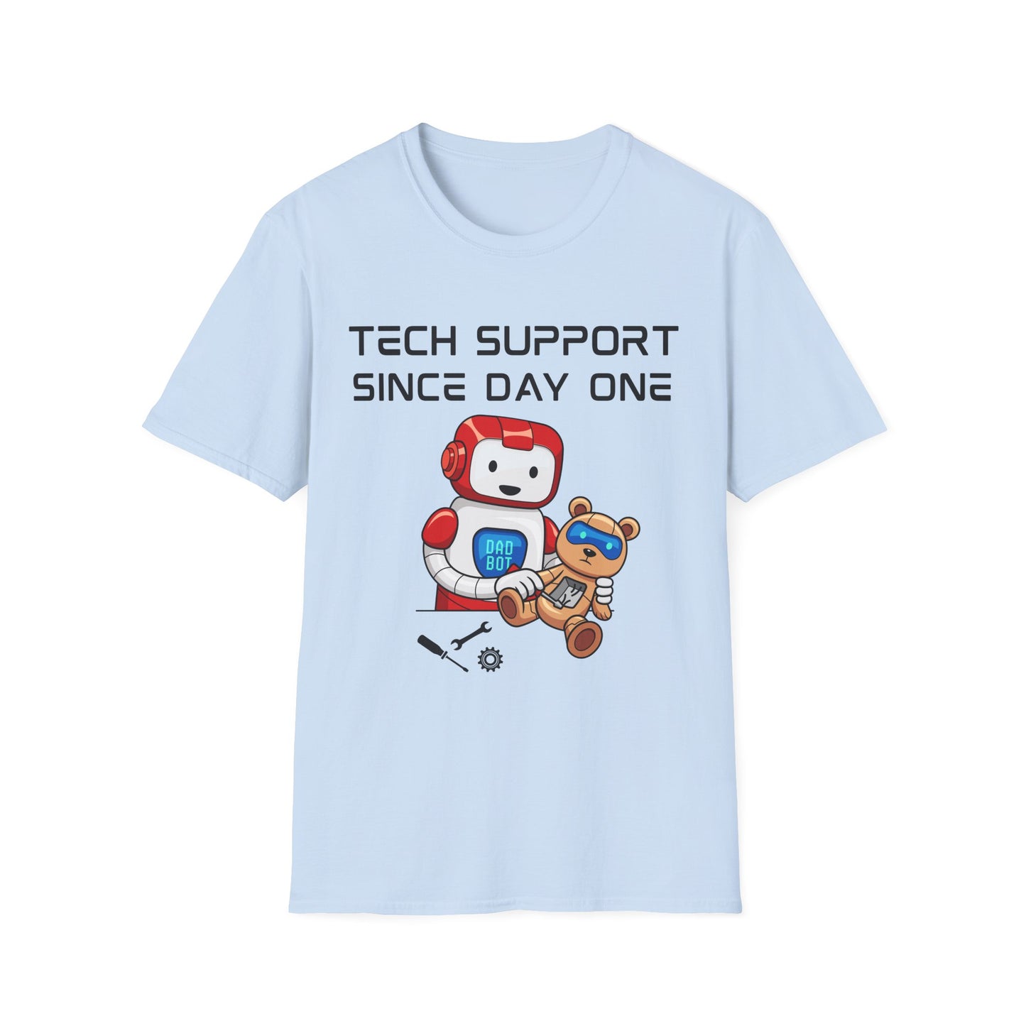 Tech Support DADBot Design - Unisex Softstyle T-Shirt