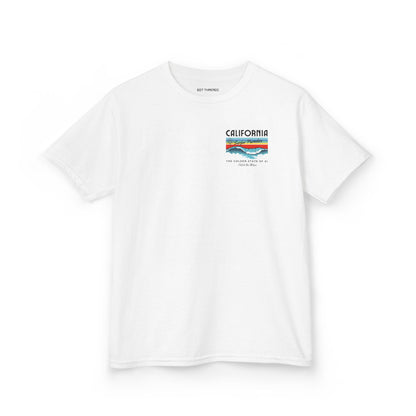Catch the Wave CA Golden State of AI Themed Kids Heavy Cotton Tee