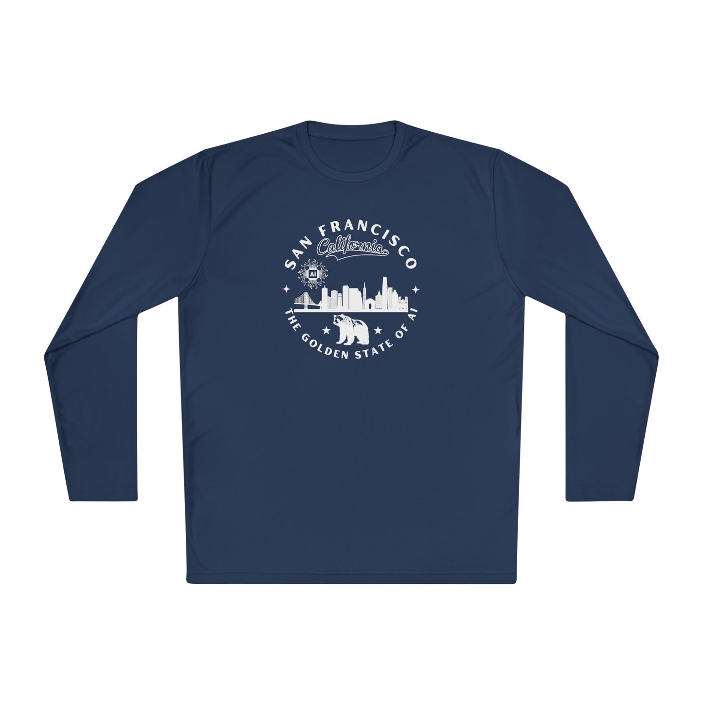San Francisco CA The Golden State of AI - Unisex Long Sleeve Tee