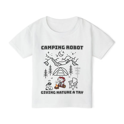 Camping Robot Toddler Tee Shirt