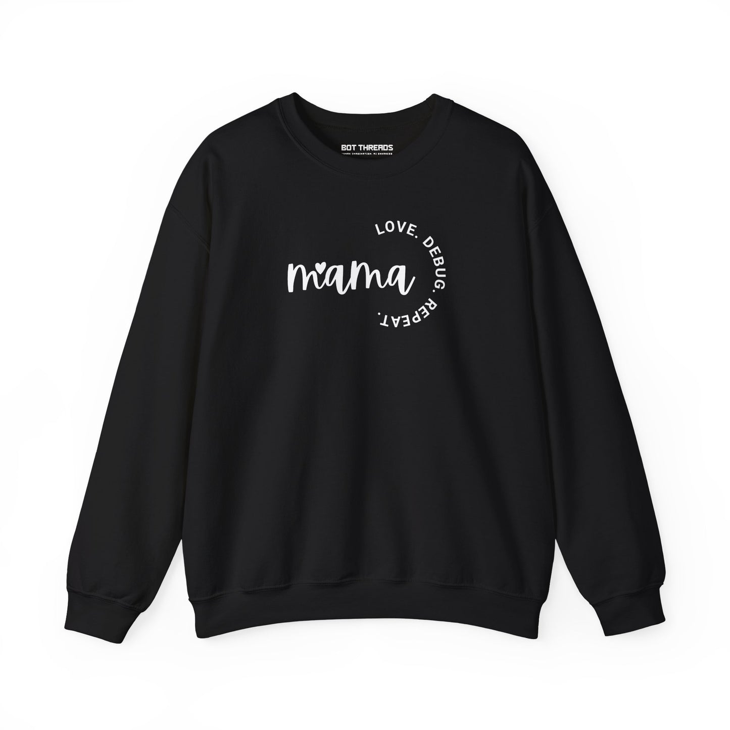 Love. Debug. Repeat. - Cozy Crewneck Sweatshirt
