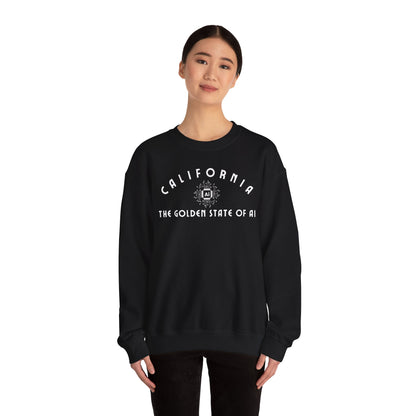 California The Golden State of AI - Crewneck Sweatshirt
