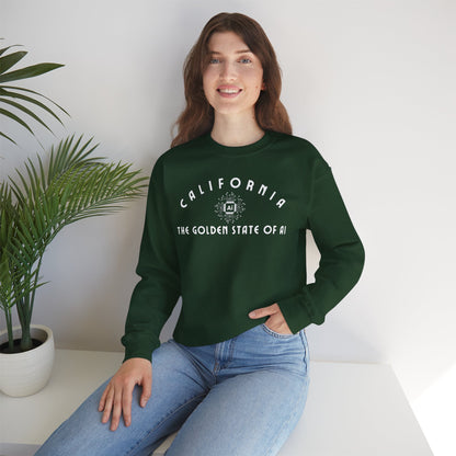 California The Golden State of AI - Crewneck Sweatshirt