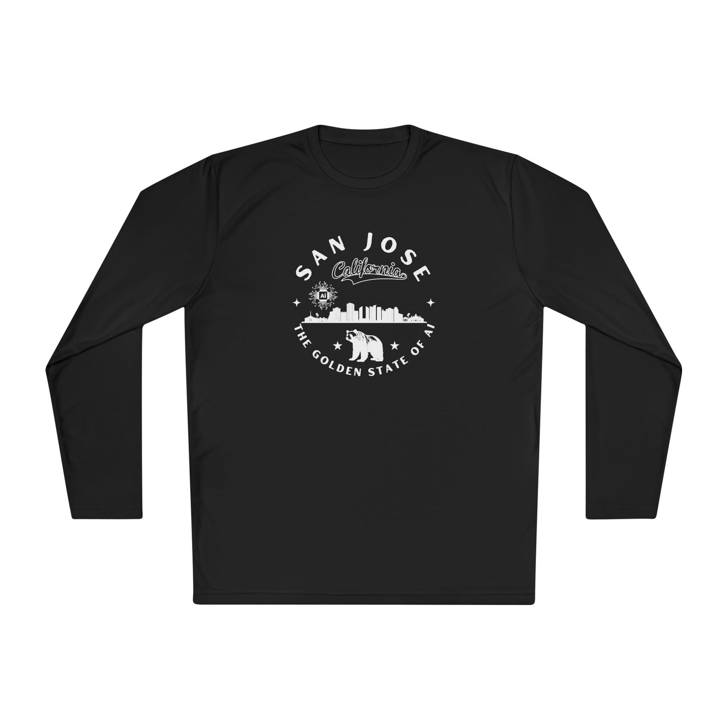 San Jose CA The Golden State of AI - Unisex Long Sleeve Tee
