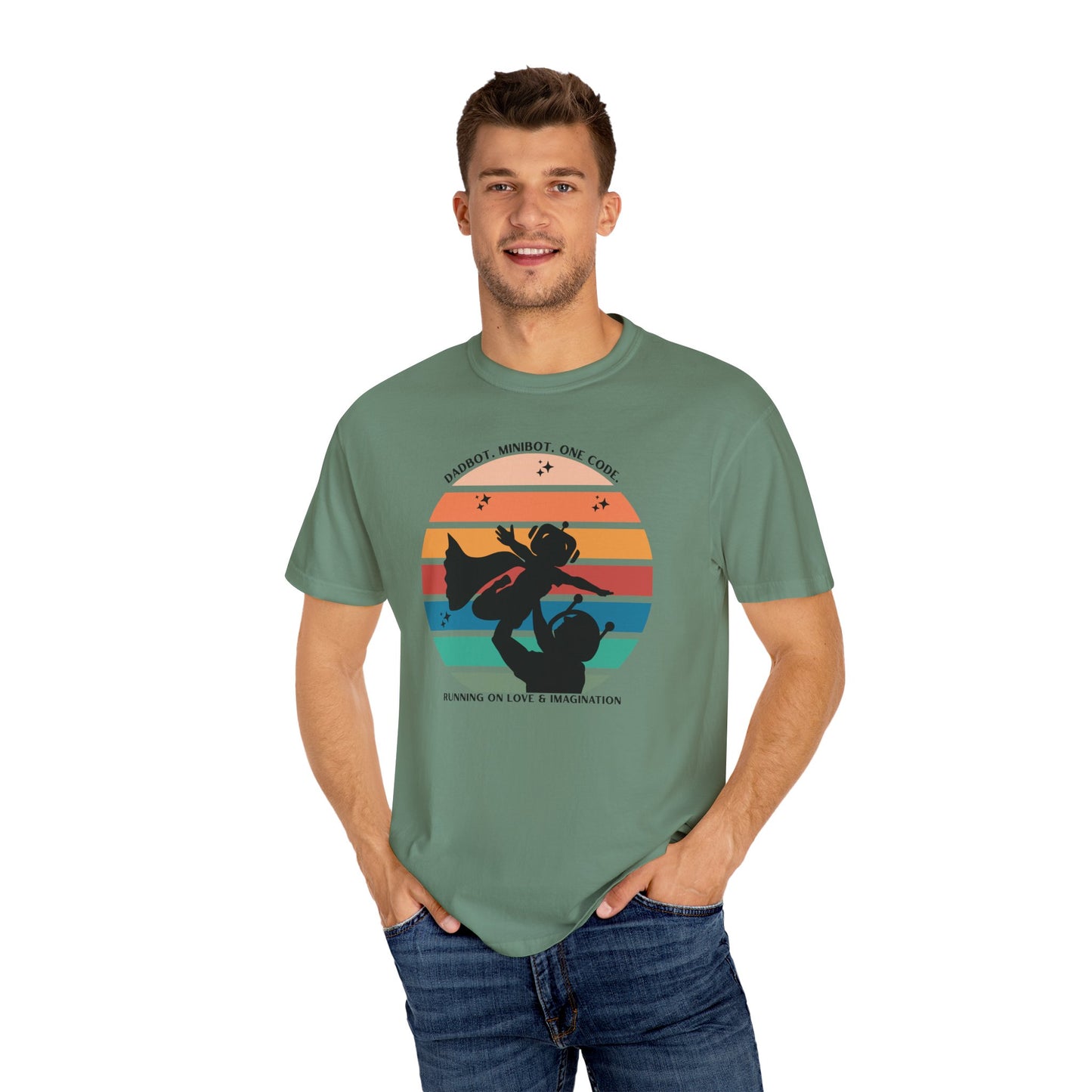 DadBot. MiniBot (boy). One Code.  Unisex T-shirt