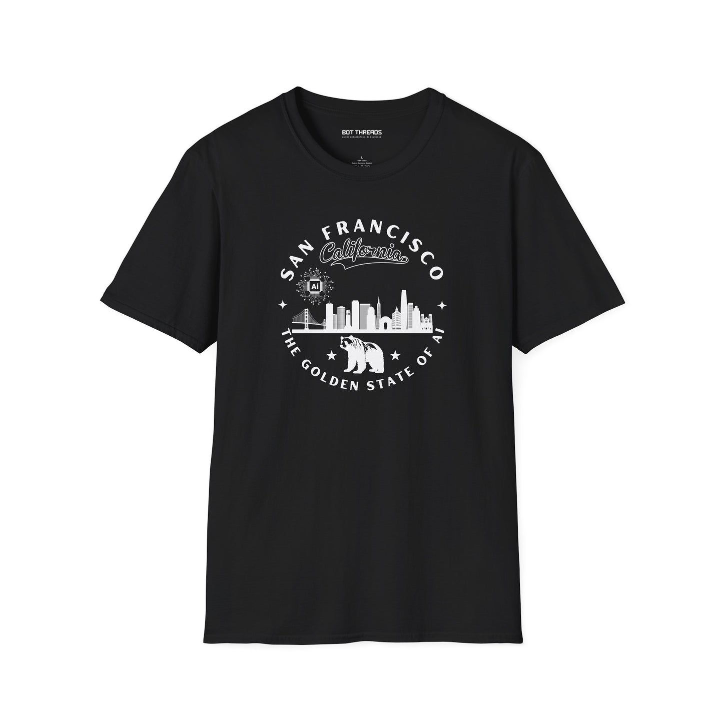San Francisco CA The Golden State of AI - Unisex Softstyle Tee