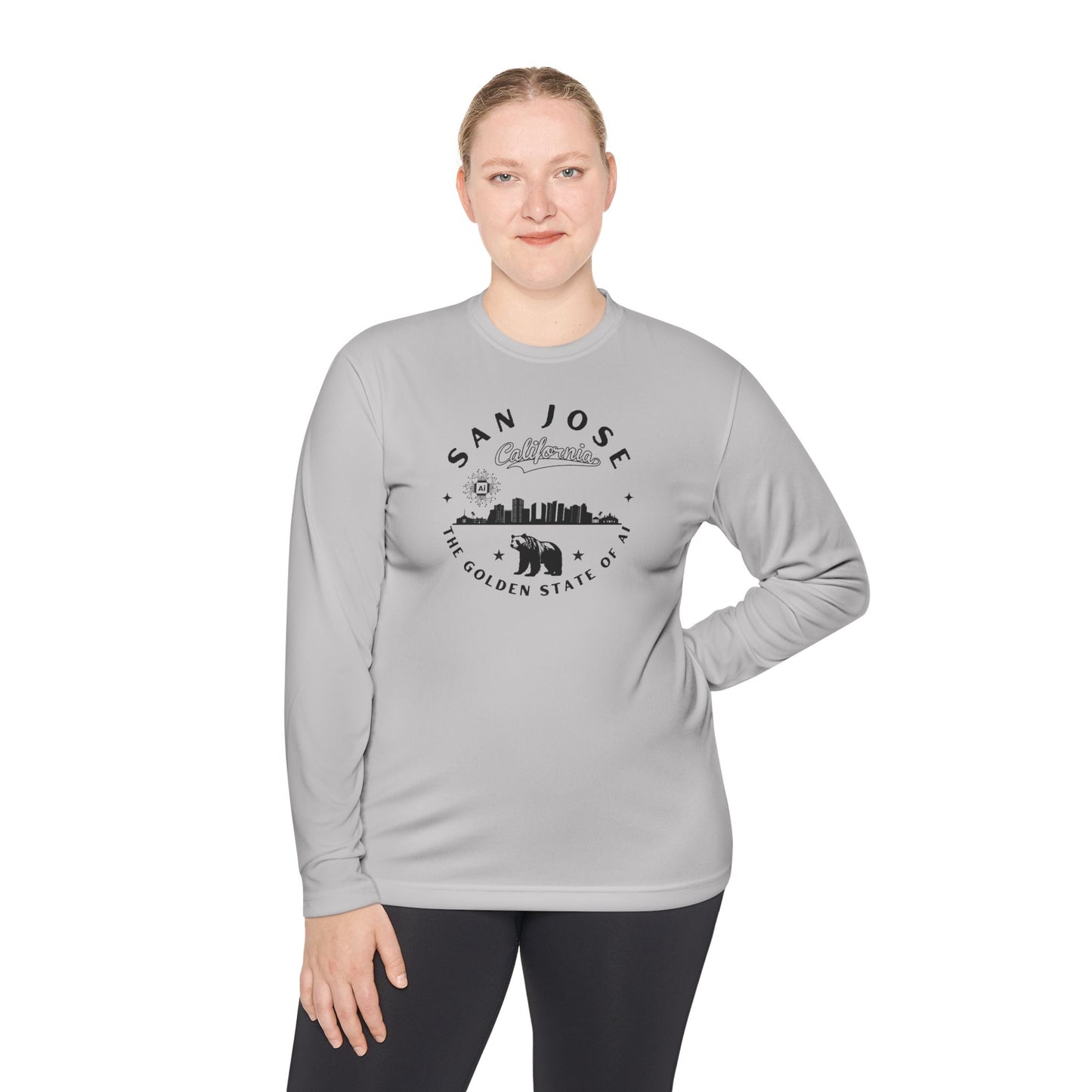 San Jose CA The Golden State of AI - Unisex Long Sleeve Tee