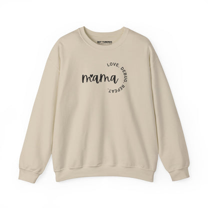Love. Debug. Repeat. - Cozy Crewneck Sweatshirt