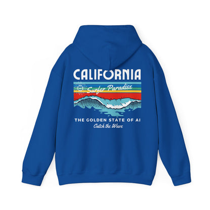 Catch the Wave CA The Golden State of AI - Perfect for AI Tech Beach Lovers & Adventure Seekers