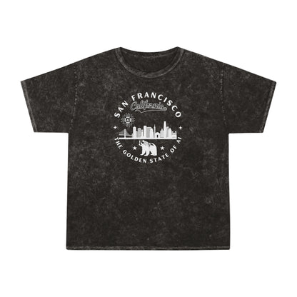 SF CA The Golden State of AI - Mineral Wash Tee
