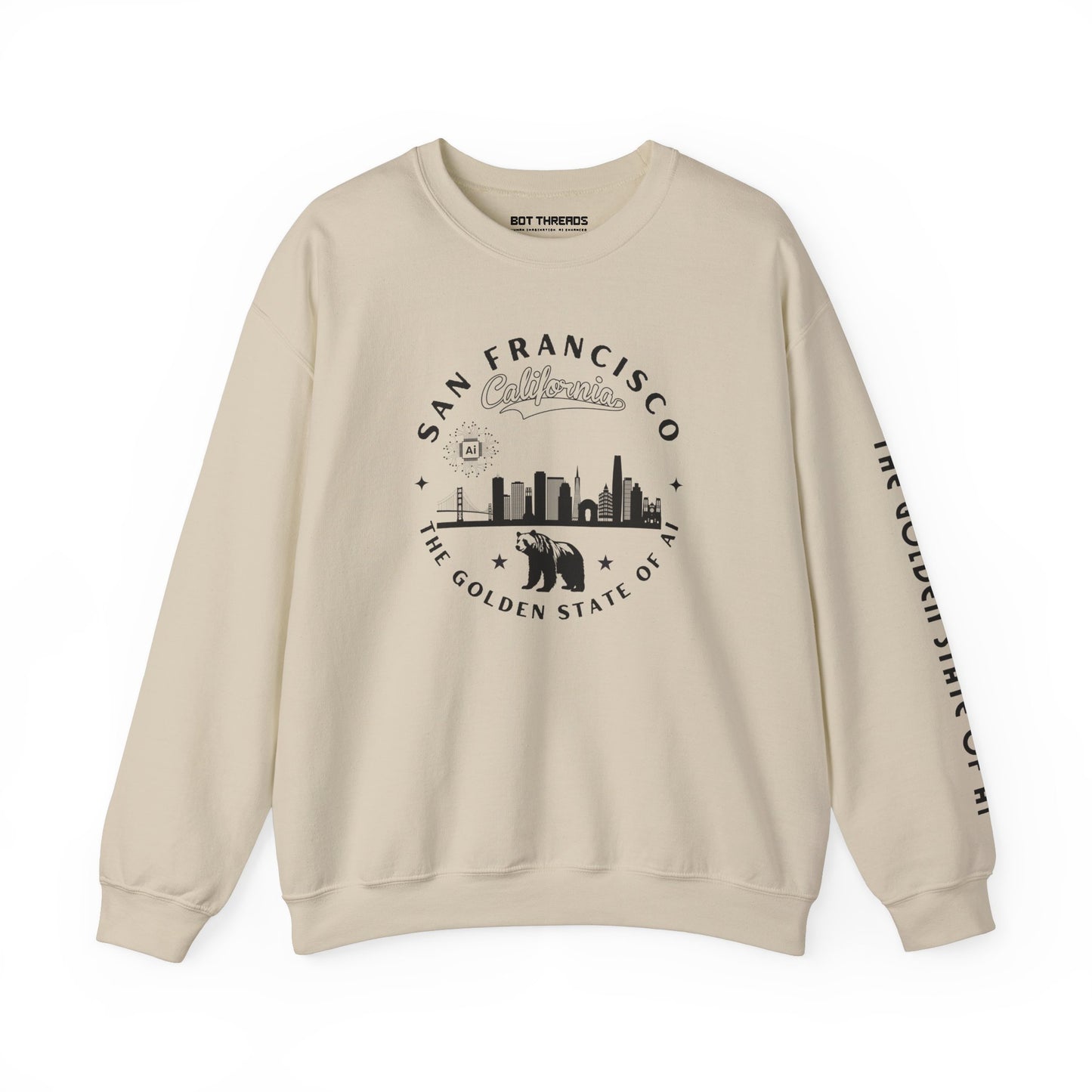San Francisco CA The Golden State of AI - Crewneck Unisex Sweatshirt